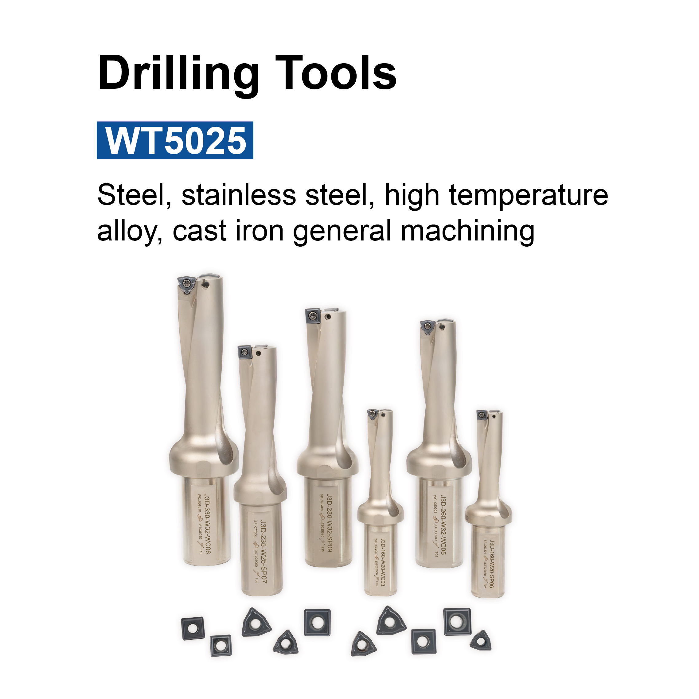 WT5025 Grade Drilling Carbide Inserts