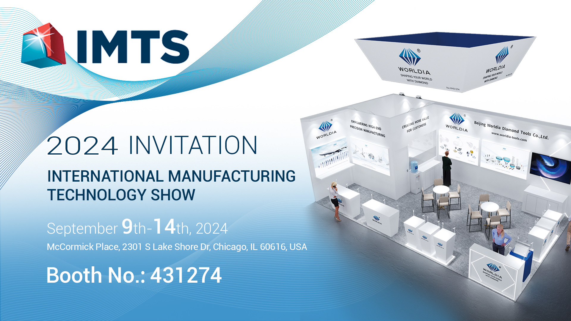 IMTS 2024 | Welcome to vist us at booth 431274